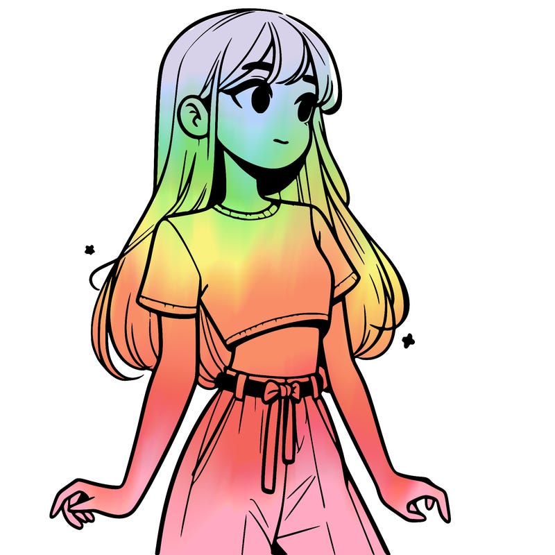 girl in a cute crop top