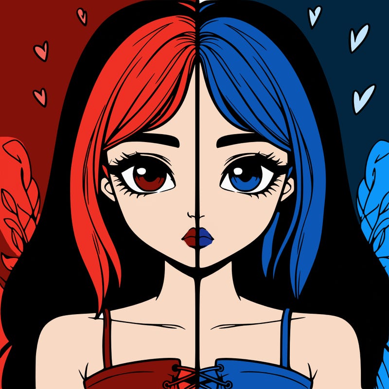 realistic girl split