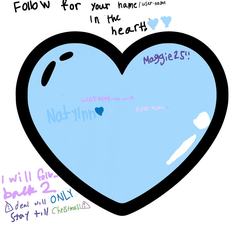 a blank heart