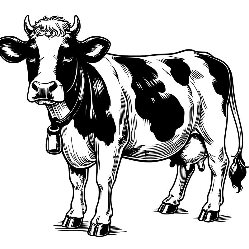 realistic cow