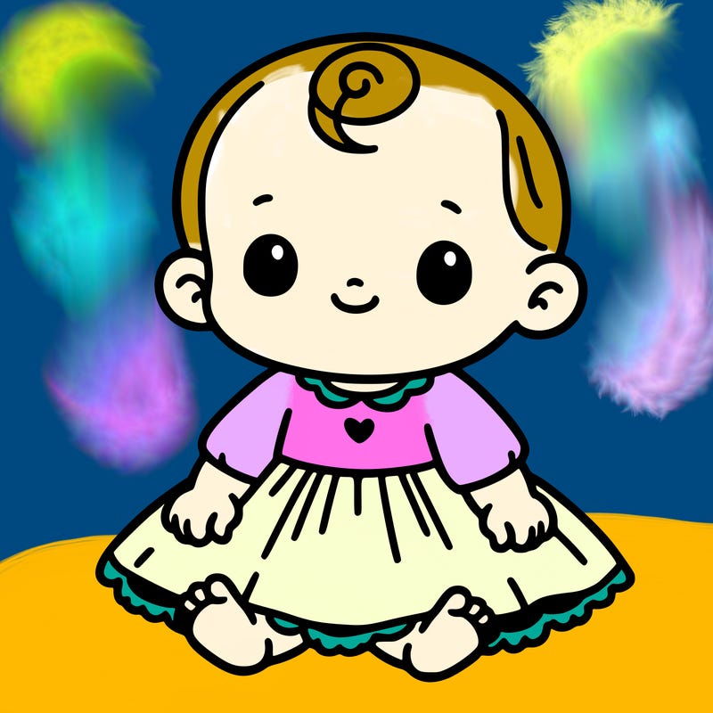 baby in a pink dress