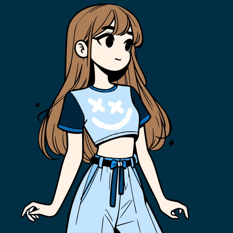 girl in a cute crop top