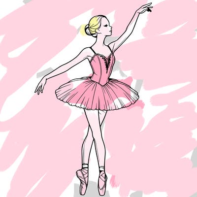 realistic ballerina