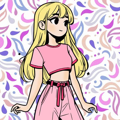 girl in a cute crop top