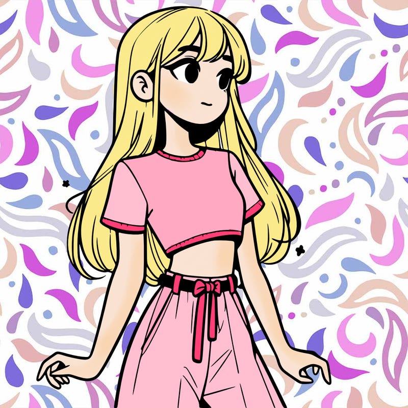 girl in a cute crop top