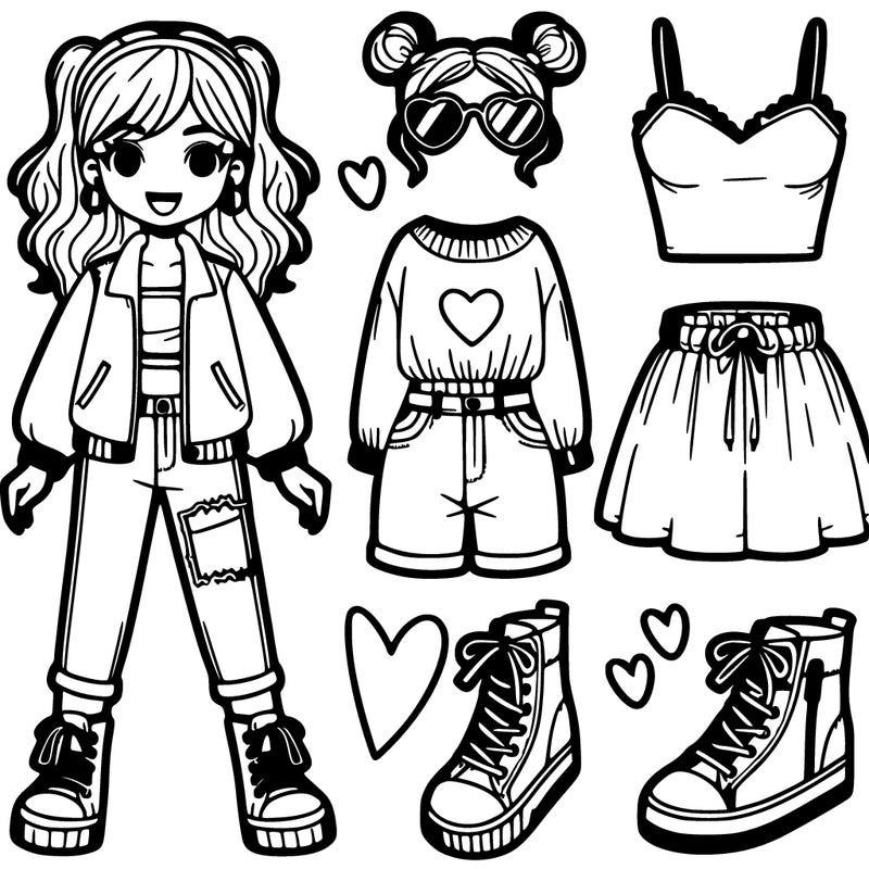 teenager girl outfit