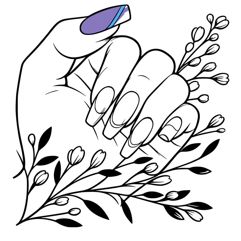 nails with french tip