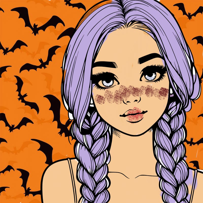 realistic girl with braids