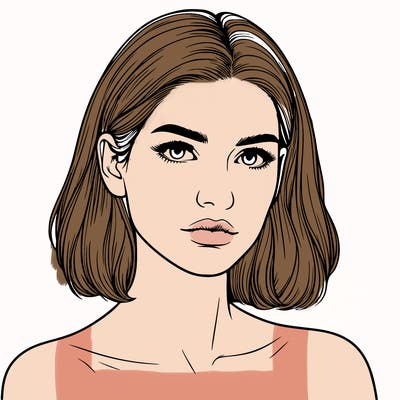 realistic portrait of woman