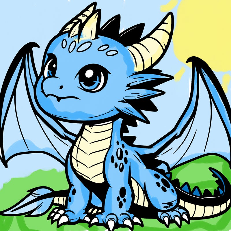 fierce baby night dragon