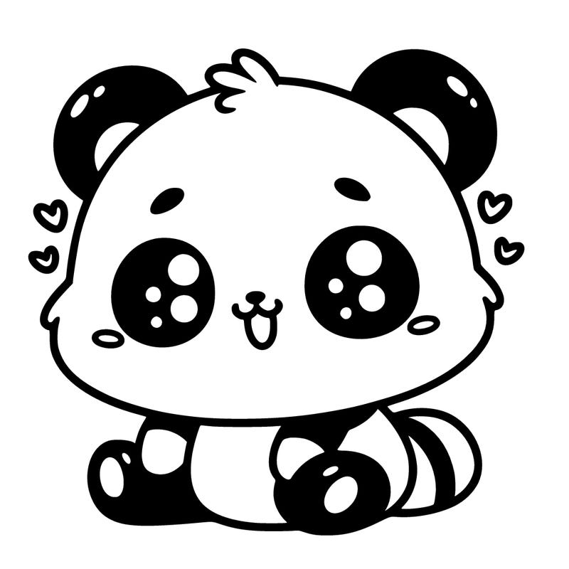 cute kawaii panda baby