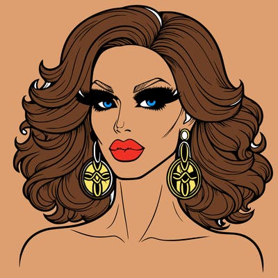realistic drag queen