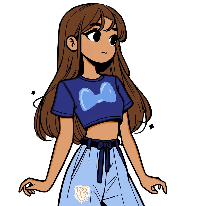 girl in a cute crop top