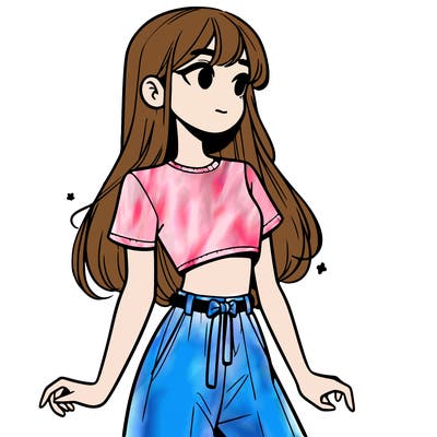 girl in a cute crop top