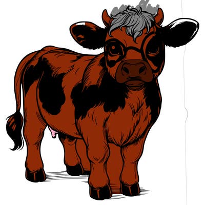 realistic cow