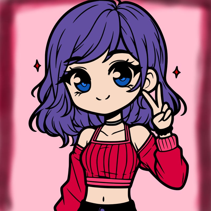 cute girl with crop top