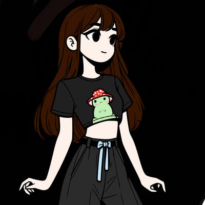 girl in a cute crop top