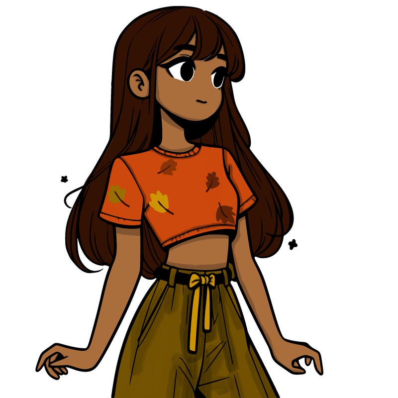 girl in a cute crop top