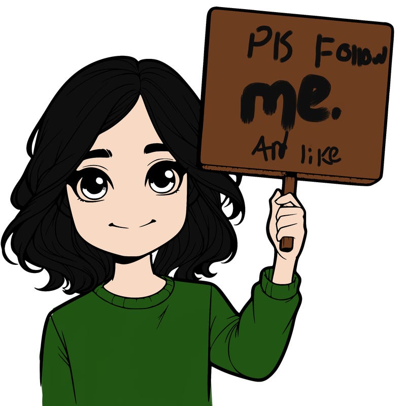 realistic girl holding up a sign