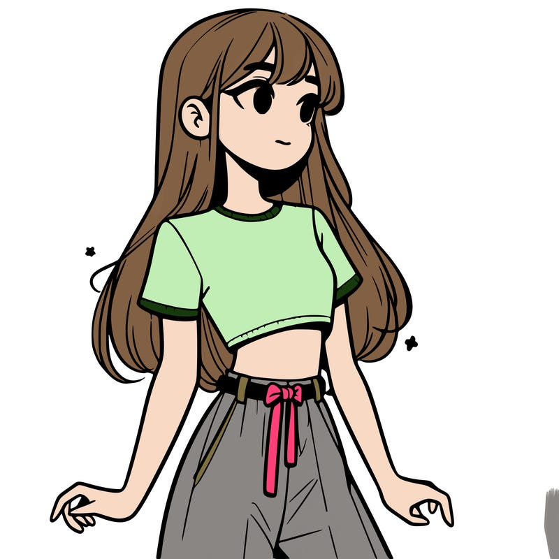 girl in a cute crop top
