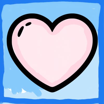 a blank heart