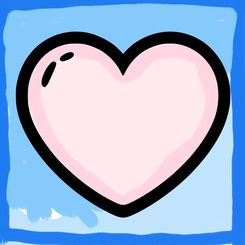 a blank heart