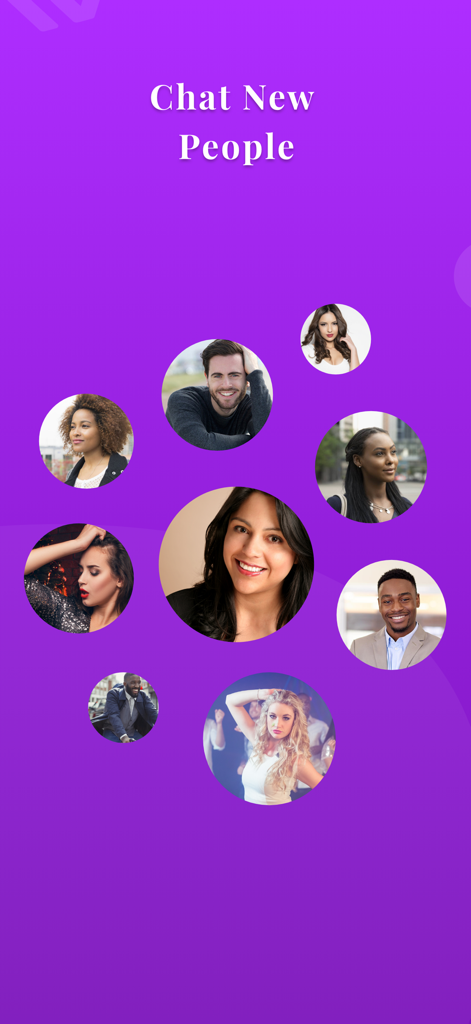 Interracial Dating - ICupid - Diverse profile pictures of singles on a purple background with the text Chat New People for the ICupid interracial dating app.