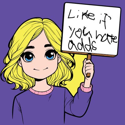 realistic girl holding up a sign