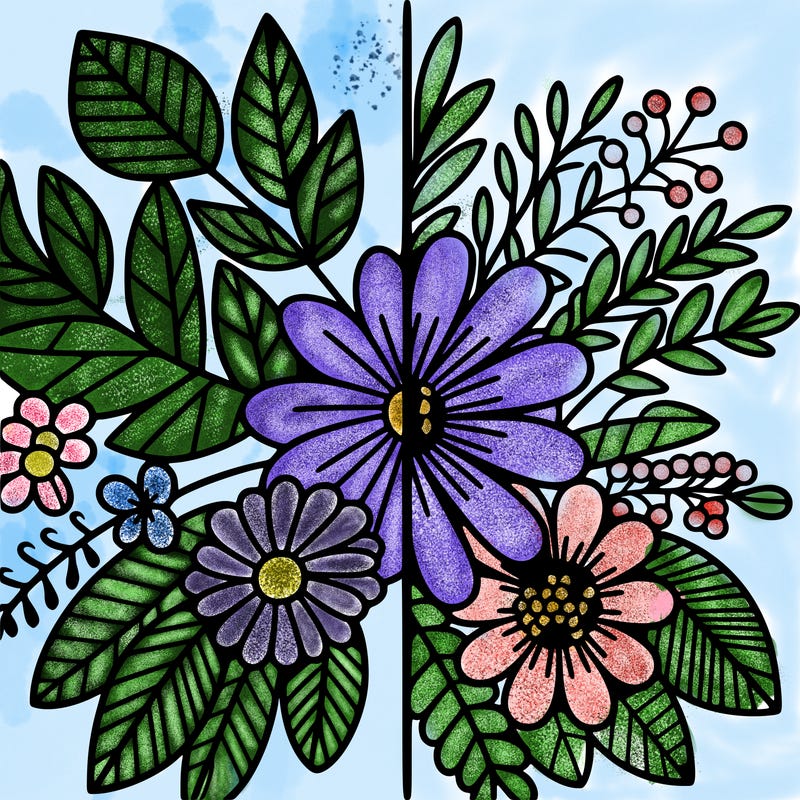 flowers split