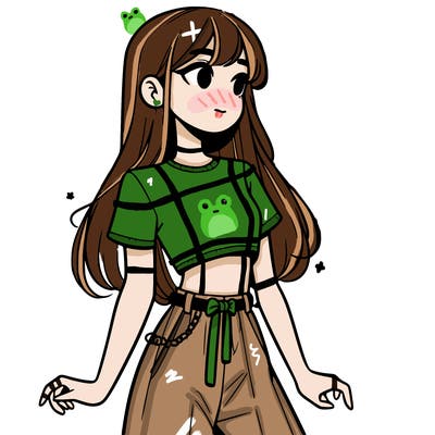 girl in a cute crop top