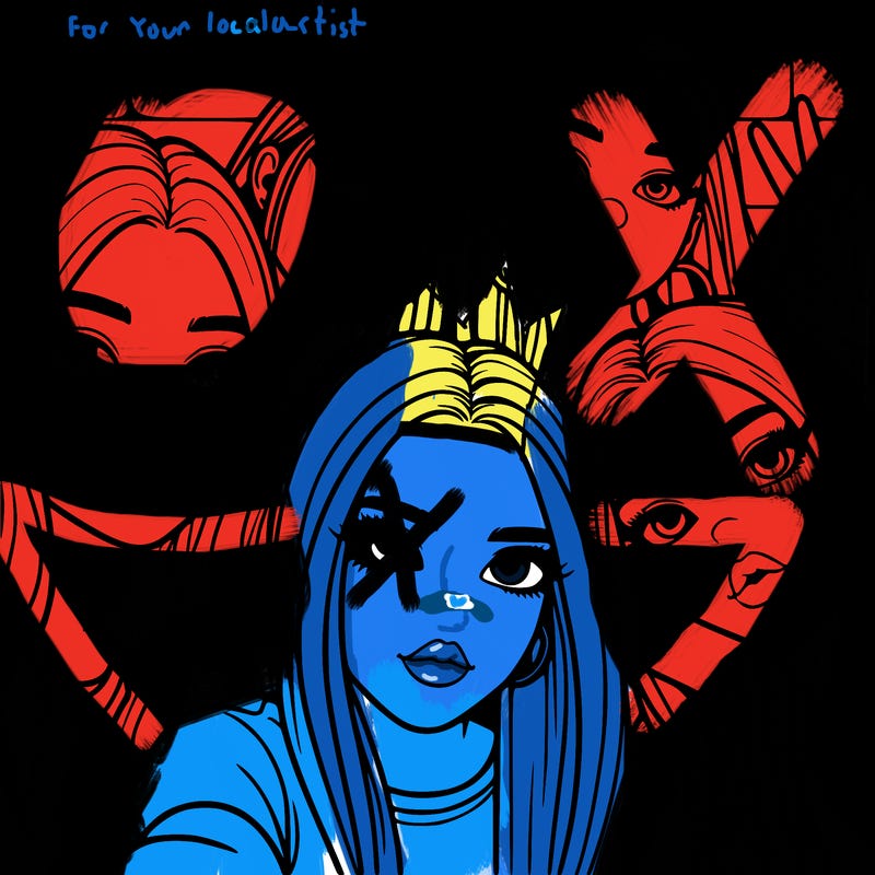 group of teen girls friends y2k up close in a selfie