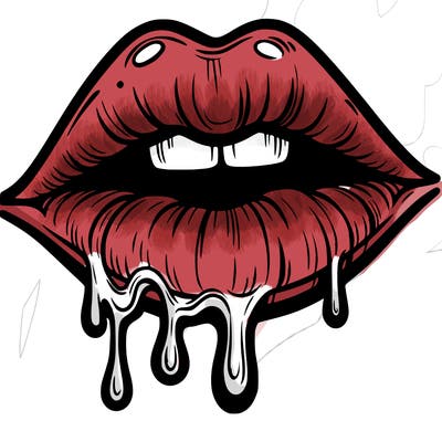 lips that look realistic and drip