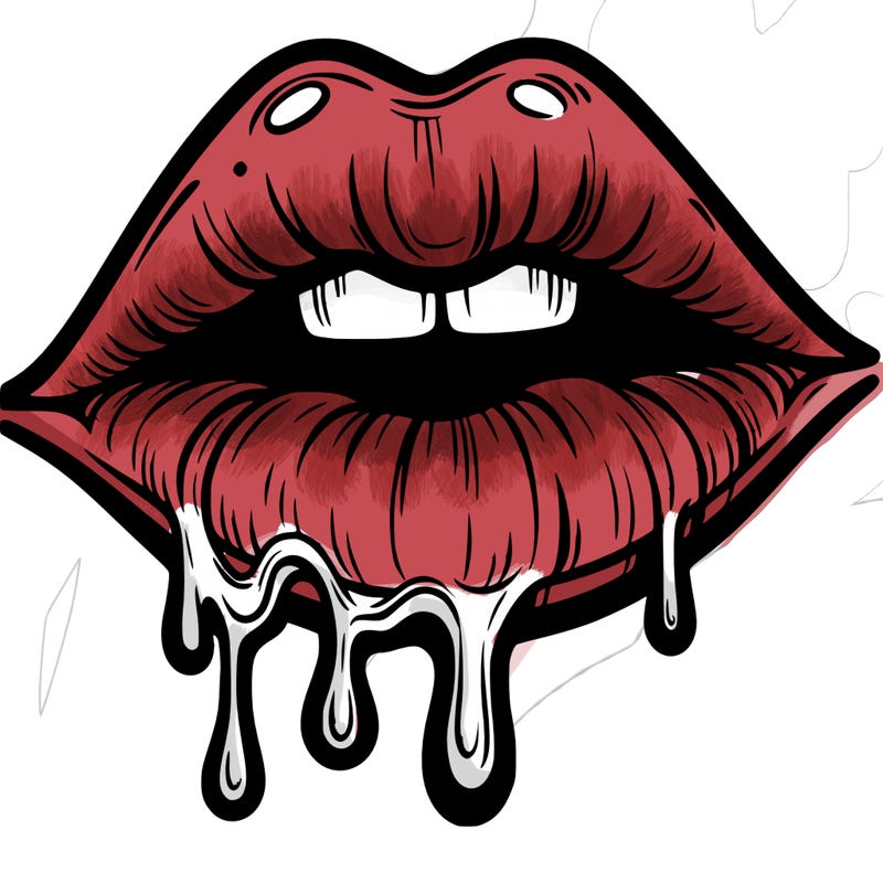 lips that look realistic and drip