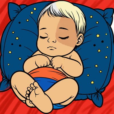 realistic sleeping baby