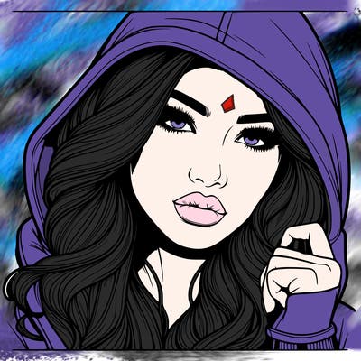 realistic beautiful woman with hoodie