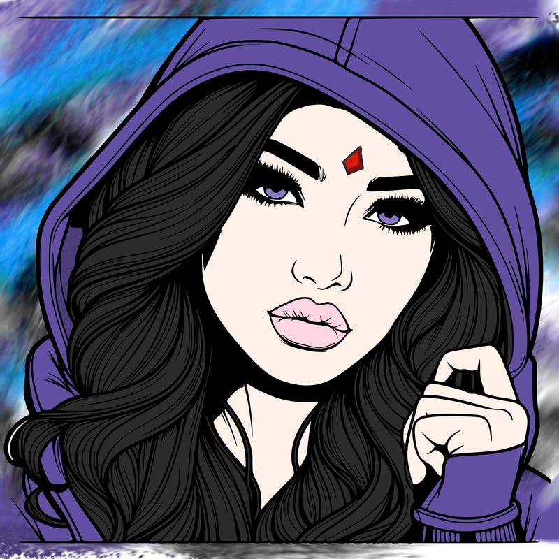 realistic beautiful woman with hoodie