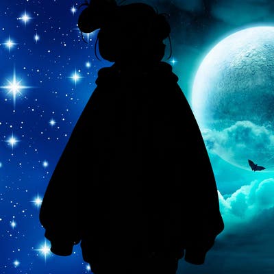 realistic girl with a oversized sweatshirt on and a bun