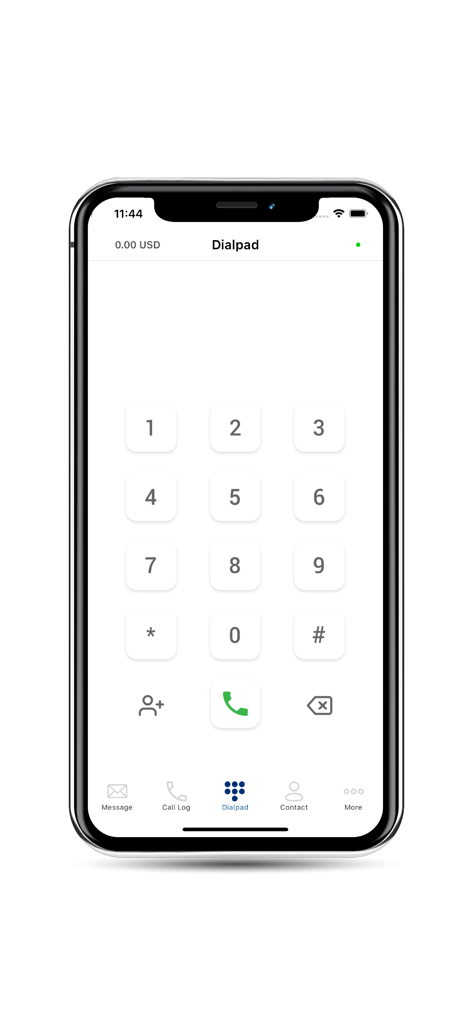 NuruTalk - VoIP Call, SMS - NuruTalk app dialpad screen showing a simple numeric keypad for making international VoIP calls