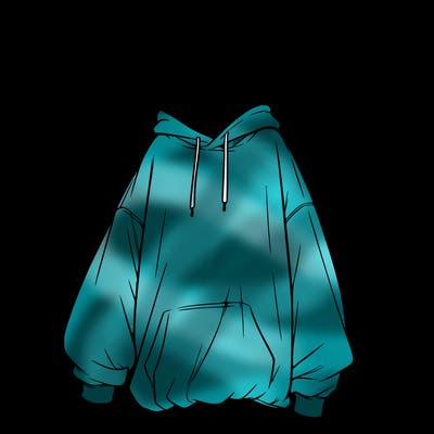 realistic girl with a oversized sweatshirt on and a bun