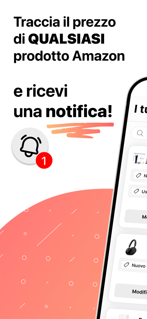AZ Tracker - AZ Tracker App-Oberfläche zeigt Benachrichtigungen über Preissenkungen für Amazon-Produkte