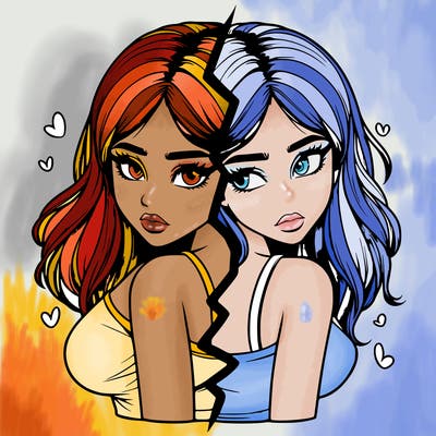 realistic girl split