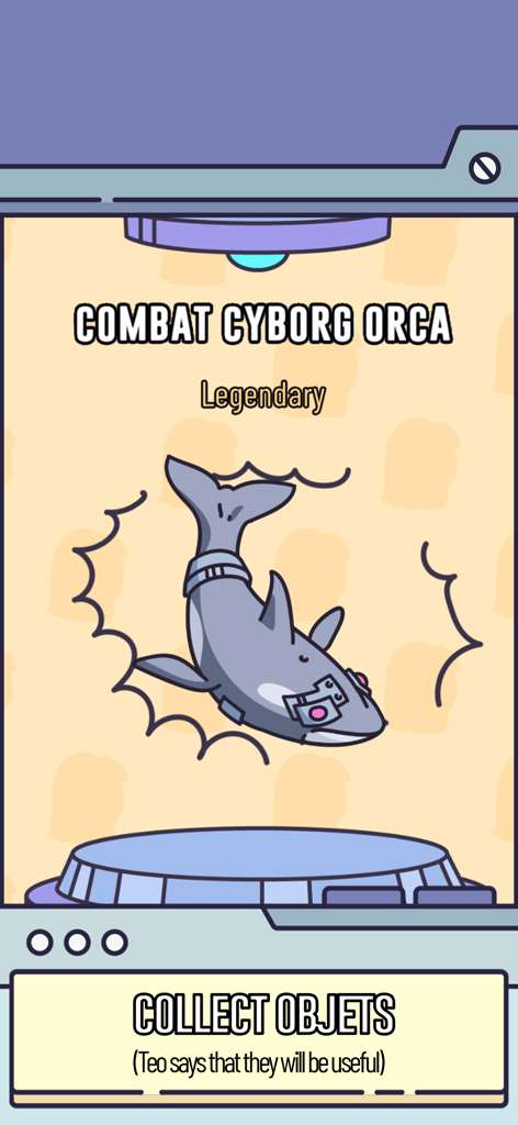 A World Without... Videogames - A legendary Combat Cyborg Orca collectible item from the A World Without... Videogames app.