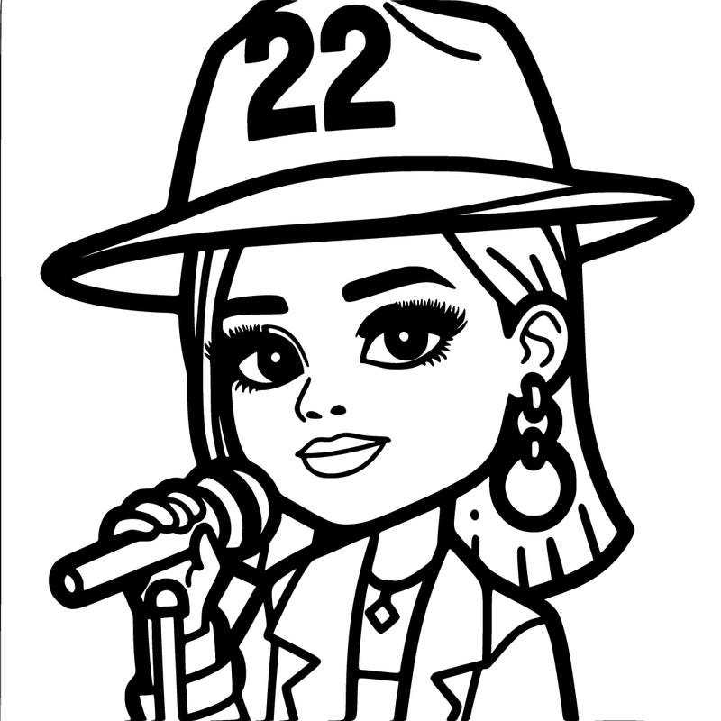 taylor swift with her 22 hat