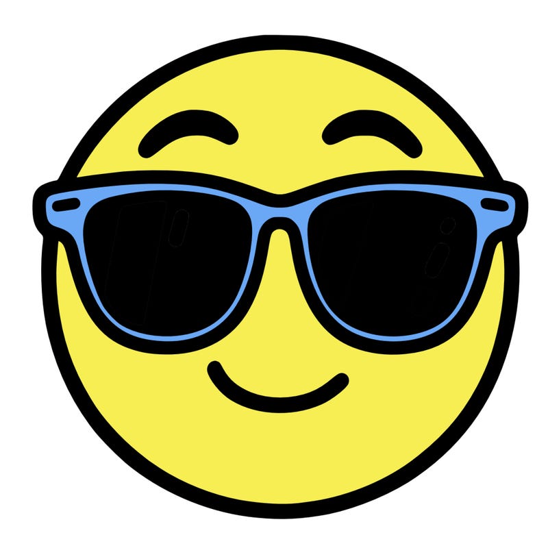emoji with sunglasses