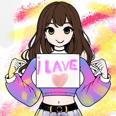 girl holding a blank sign in a long sleeve crop top