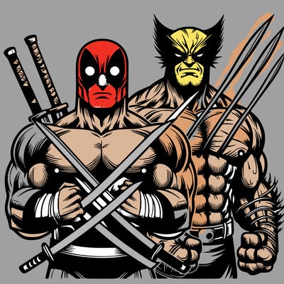 dead pool and wolverine