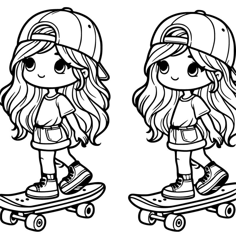 girl with skateboard