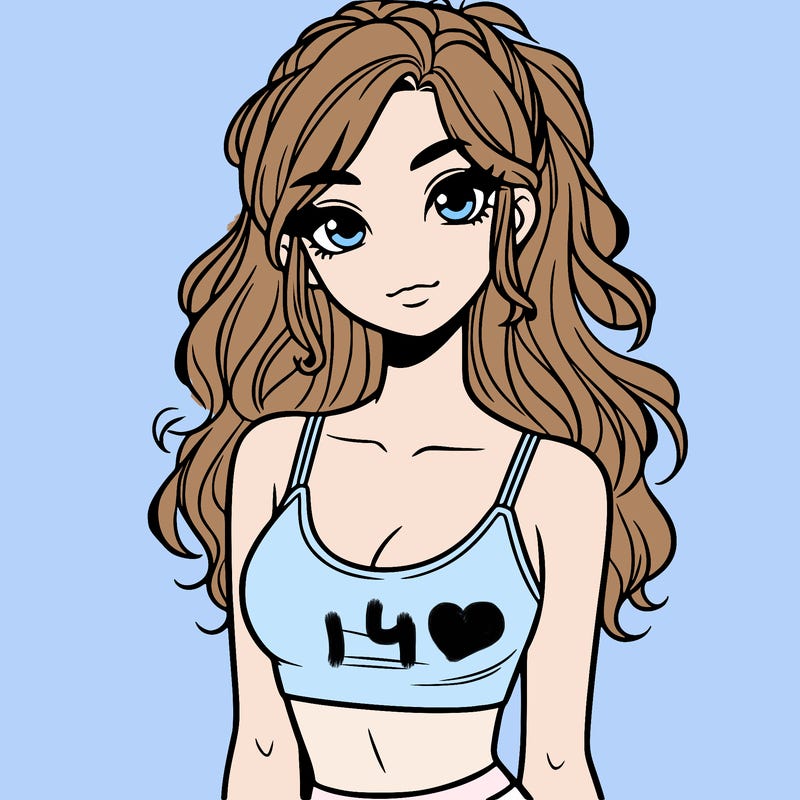 pretty girl wearing croptop