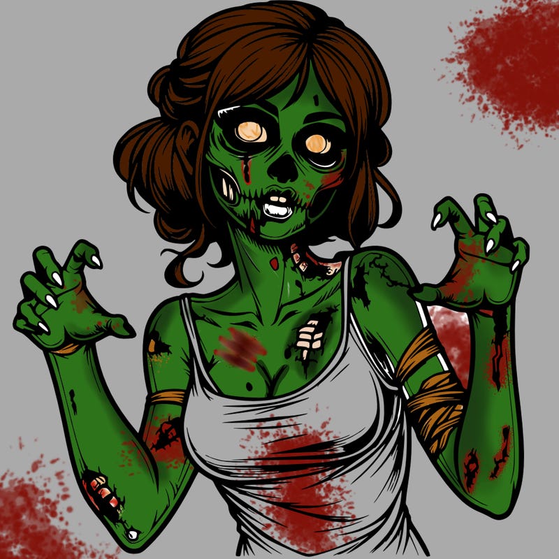 realistic zombie girl