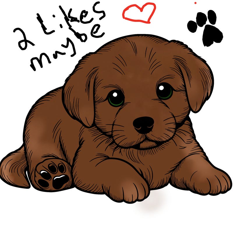 a cute realistic puppy